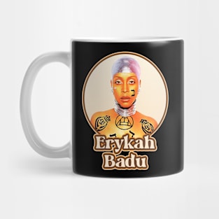 Erykah Badu Retro 70s Tribute Icons Mug